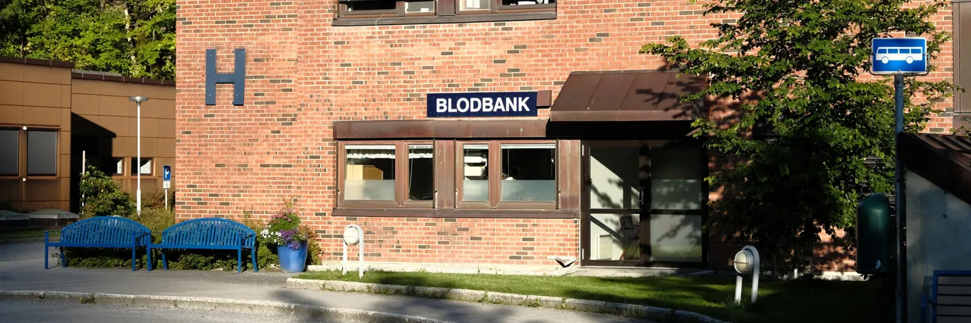 Inngangsparti Blodbanken Sykehuset Namsos. Foto.