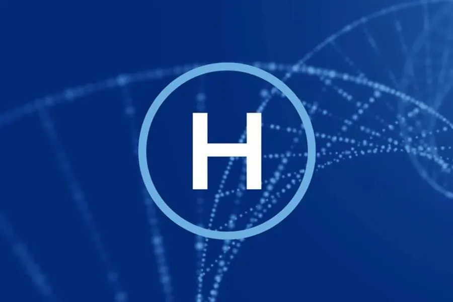 Helseplattformlogoen med blå bakgrunn
